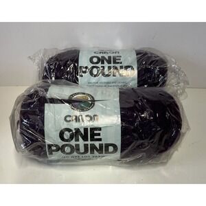 Deep Violet Caron One Pound  16 oz 812 yds 100% Acrylic Lot Of 2